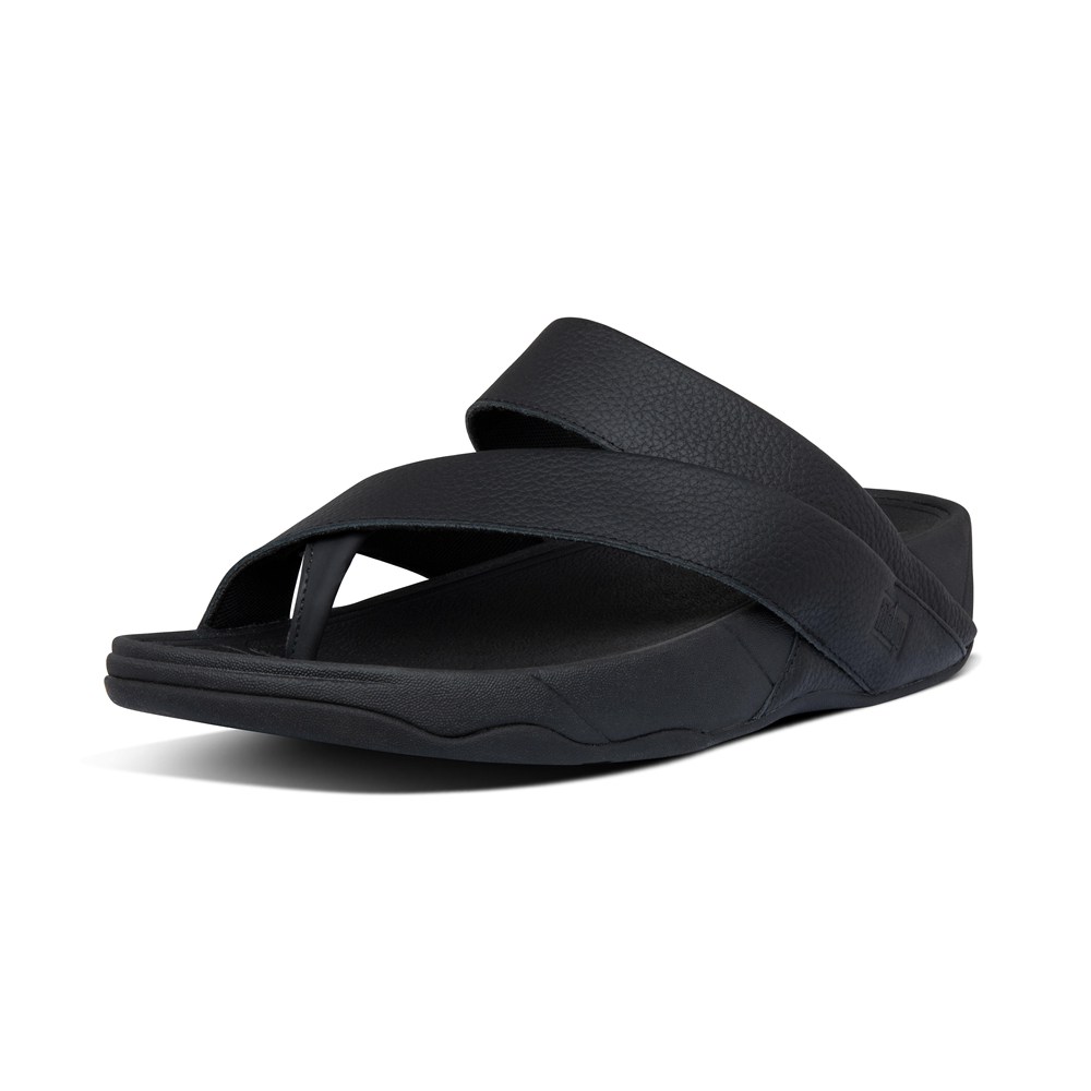 Fitflop Man Sandals Black - Sling Leather Toe-post - XQ7918235